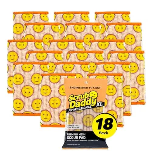 Scrub Daddy Scour Daddy XL Heavy Duty Non Scratch Sponge 18 Pack | Odor Resistant Kitchen Cleaning Tool thumbnail 1