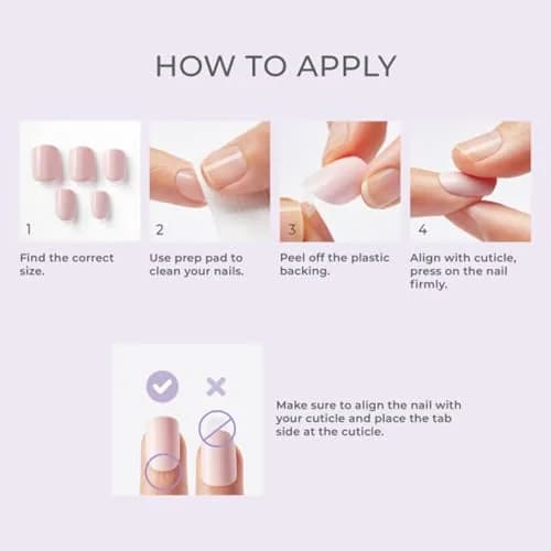imPRESS No Glue Mani Press On Nails Kit Over You | Short, Glossy Gel Finish, PureFit Technology thumbnail 8
