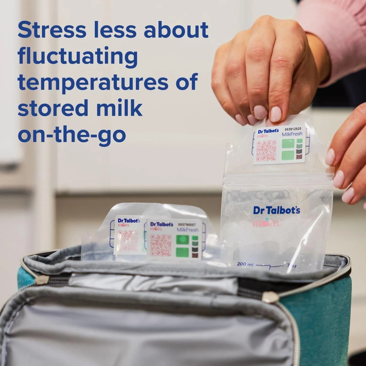 Dr. Talbot's Mom MilkFresh Breast Milk Sensors - 20 Pack | Tracks Time & Temperature for Freshness - view 9