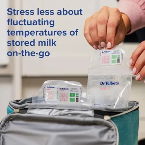 Dr. Talbot's Mom MilkFresh Breast Milk Sensors - 20 Pack | Tracks Time & Temperature for Freshness thumbnail 9