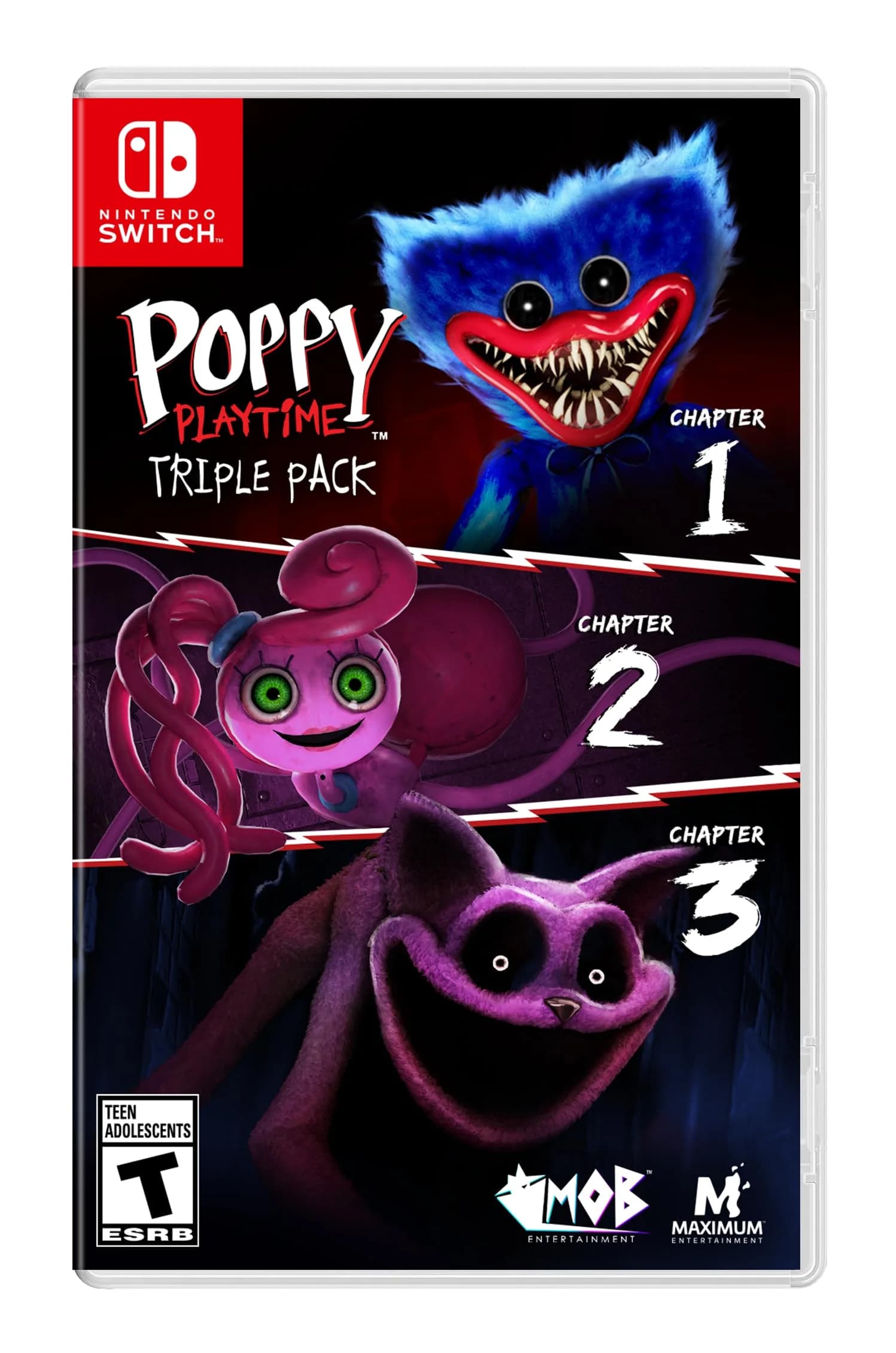 Poppy Playtime Triple Pack Nintendo Switch Game | ESRB Teen Horror Adventure - main product image