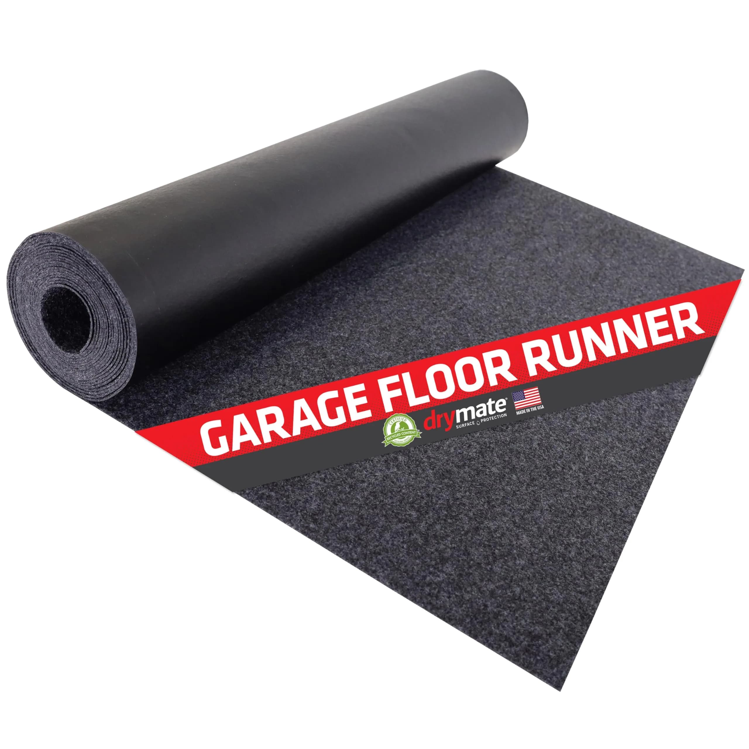 Drymate Charcoal XL Oil Spill Mat 8'10" x 2'6" (1-Pack) | Premium Absorbent Garage Floor Protection - main product image