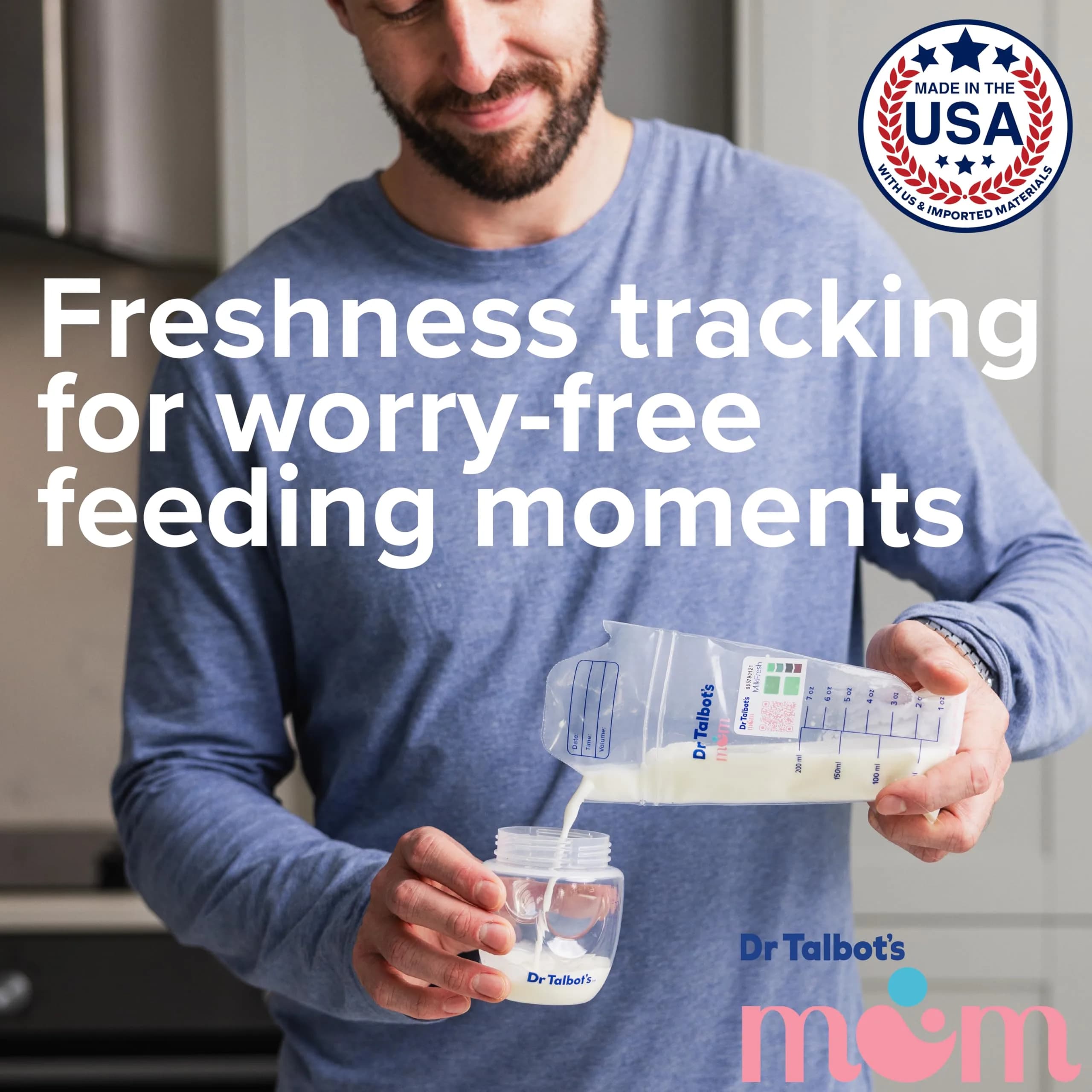 Dr. Talbot's Mom MilkFresh Breastmilk Freshness Sensors (48-Count) | App-Enabled Temperature & Time Monitoring - view 8