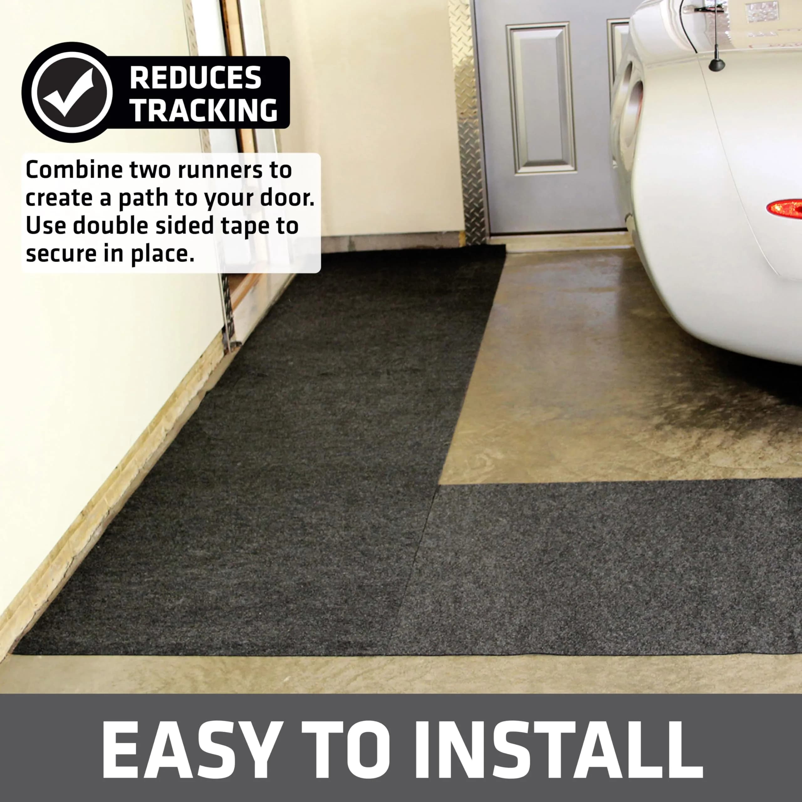 Drymate XL Charcoal Oil Spill Mat Runner 18' x 2'6" | Premium Absorbent Garage Floor Protection - view 2