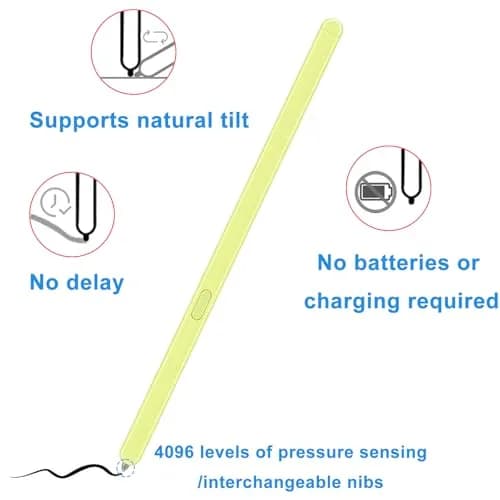 Anglepingping Green S Pen Fold Edition Stylus for Samsung Galaxy Z Fold 6 | 4096 Pressure Levels thumbnail 2