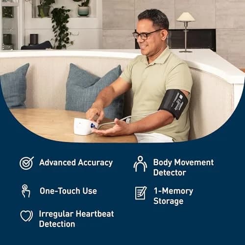 OMRON Iron Upper Arm Blood Pressure Monitor & Cuff | Advanced Accuracy Technology thumbnail 2