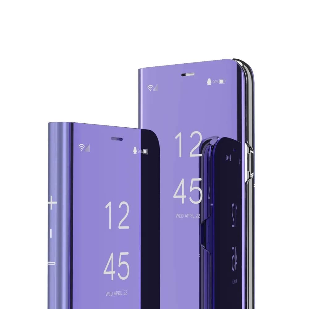COTDINFOR Samsung Galaxy S25 Flip Case with Mirror & Kickstand | Clear View Luxury Design (70-120 chars) — Purple