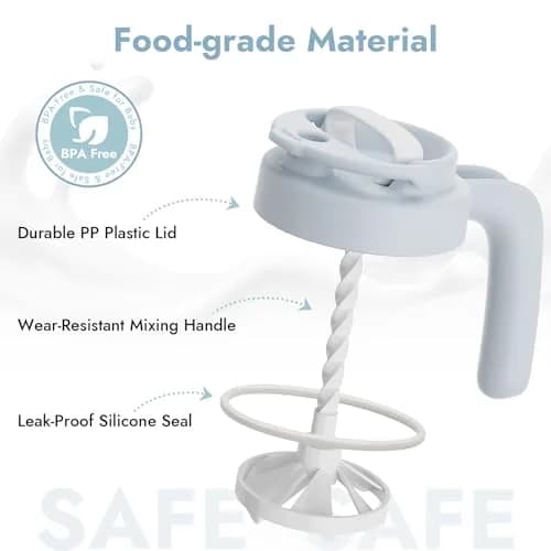 Papablic 32oz Formula Mixing Pitcher Lid with Handle & Spout | BPA-Free, Leakproof, Dishwasher Safe thumbnail 6