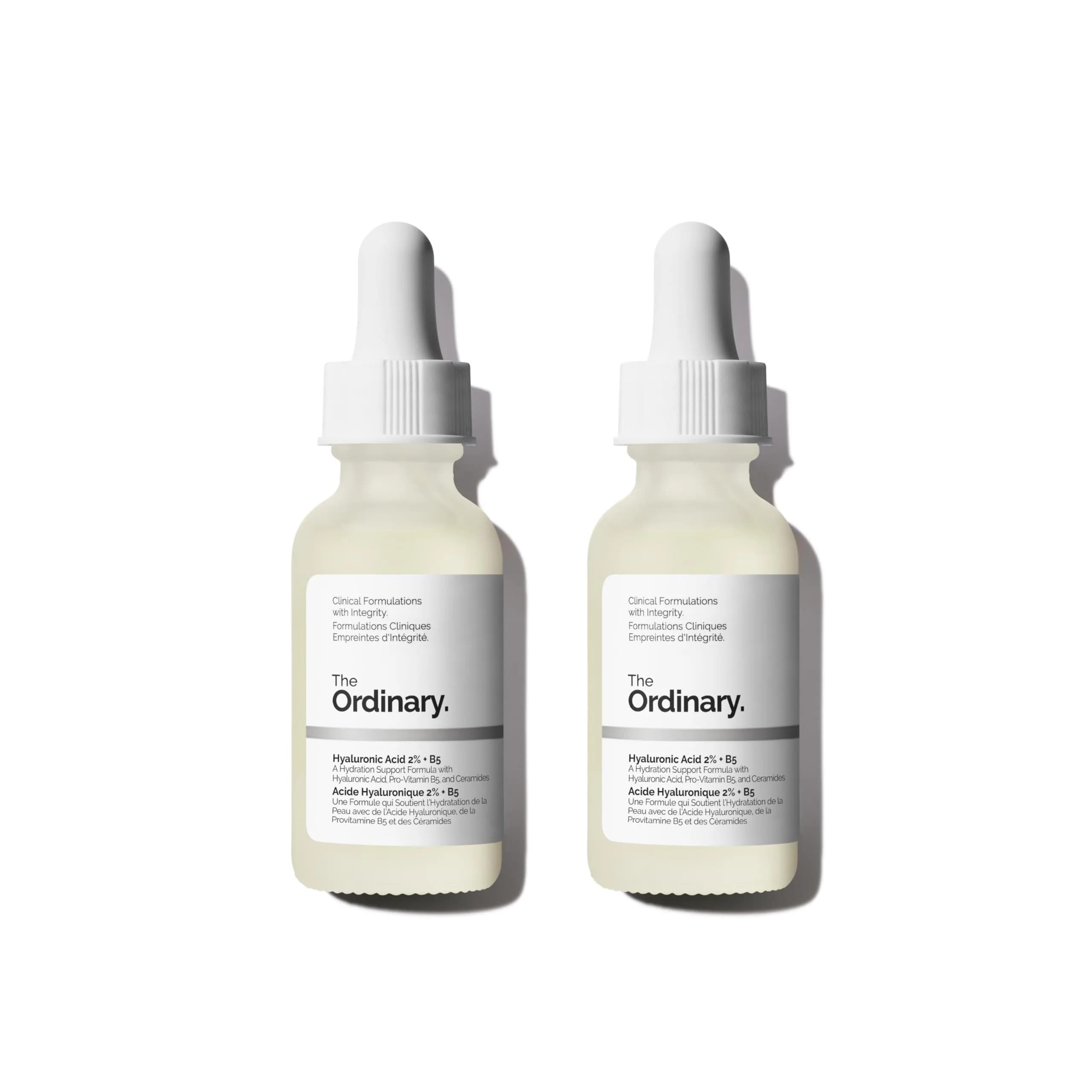 The Ordinary Hyaluronic Acid 2% + B5 Serum with Ceramides, Multi-Depth Hydration, 30ml (1 Fl Oz) - Pack of 2 thumbnail 1