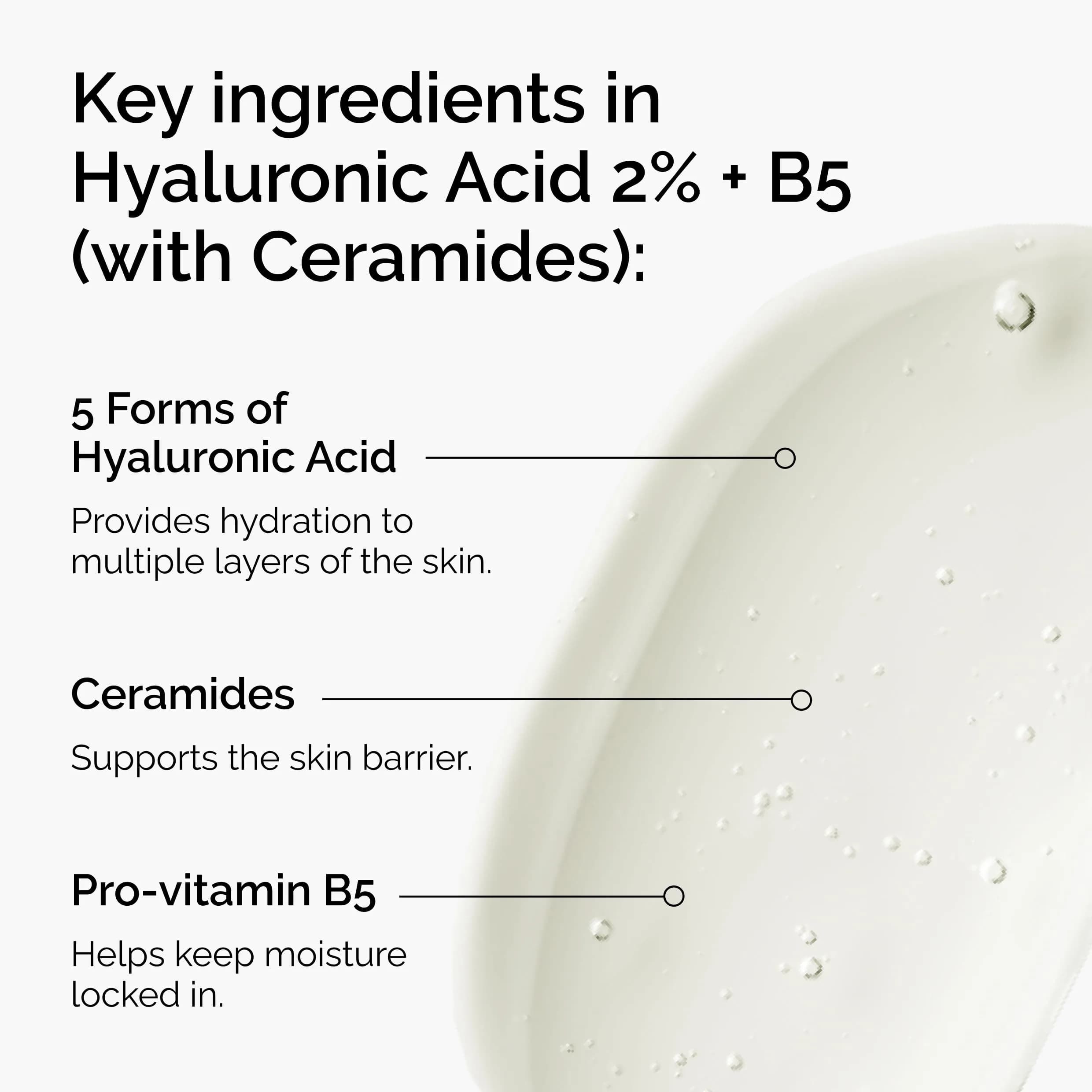 The Ordinary Hyaluronic Acid 2% + B5 Serum with Ceramides, Multi-Depth Hydration, 30ml (1 Fl Oz) - Pack of 2 thumbnail 3
