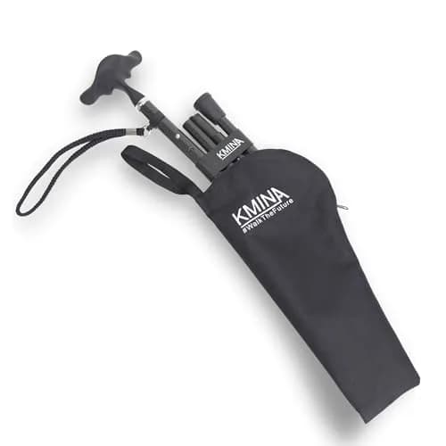 KMINA Folding Cane with Ergonomic Grip, Carbon Fiber, Adjustable, Black | Lightweight & Supportive for Daily Use thumbnail 5
