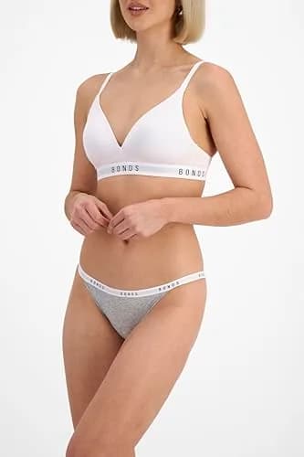 Bonds Women’s Wireless T-Shirt Bra – Contour Cups, Soft Cotton-Modal, Everyday Comfort White thumbnail 4