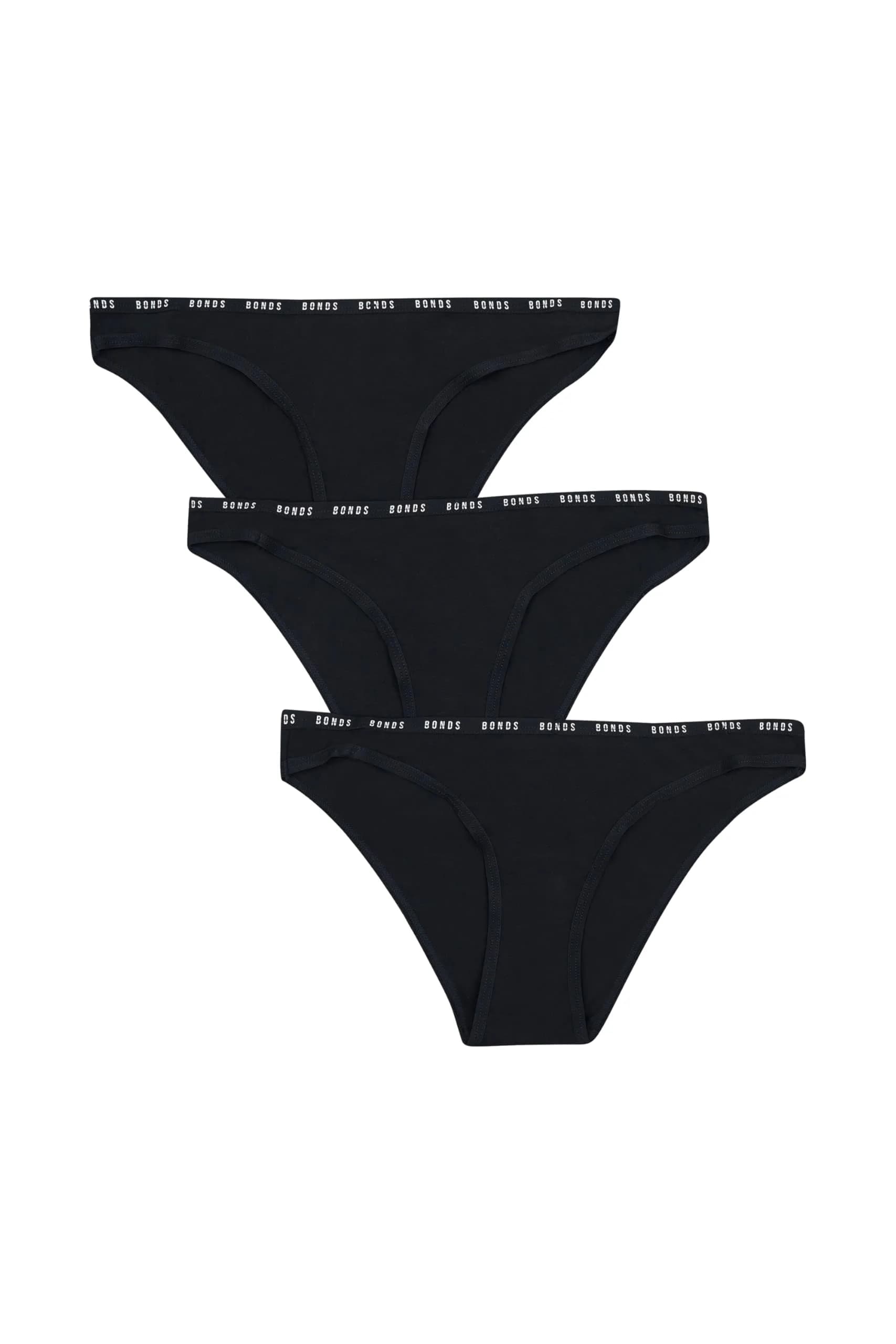 Bonds Women’s High-Cut Bikini Panties 3-Pack | Stretch Cotton-Blend, Soft Comfort in India