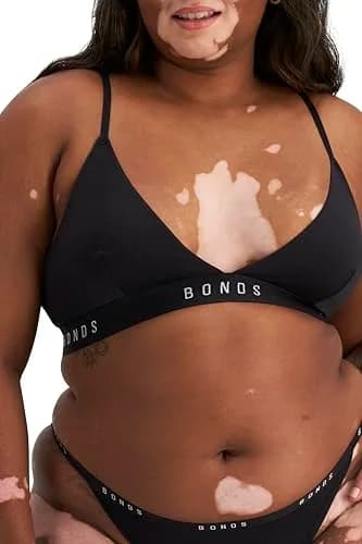 Bonds Women’s Wireless Bralette – Soft Cotton-Modal, Stretchy & Adjustable, Comfortable Everyday Fit Black thumbnail 5