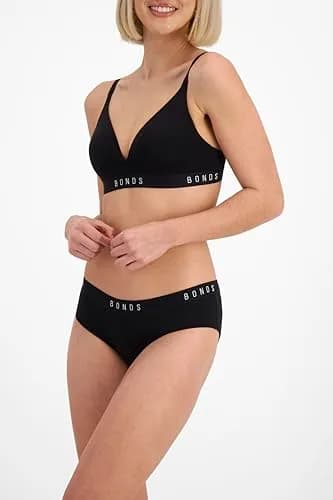 Bonds Women’s Wireless T-Shirt Bra – Contour Cups, Soft Cotton-Modal, Everyday Comfort Black | Support & Comfort thumbnail 4
