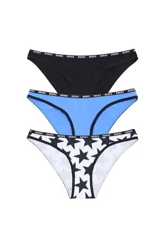 Bonds Women’s High-Cut Bikini Panties 3-Pack | Stretch Cotton-Blend, Soft Comfort thumbnail 3