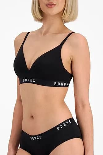 Bonds Wireless T-Shirt Bra – Contour Cups, Soft Cotton-Modal, Everyday Comfort Black | Support & Comfort thumbnail 3