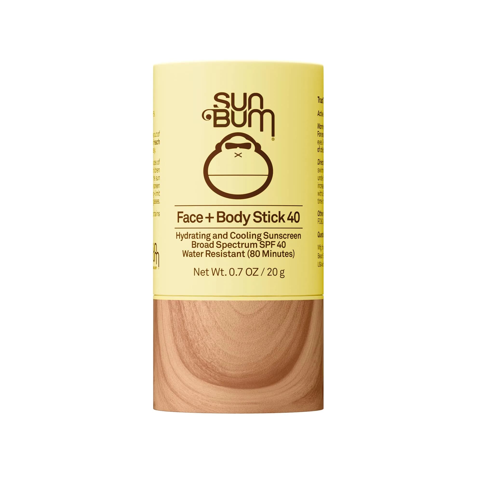 Sun Bum Original SPF 40 Face and Body Sunscreen Stick 0.7 oz (20 ml) | Water Resistant & Reef Safe - main product image