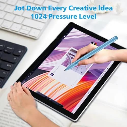 Milikilo Stylus Pen for Microsoft Surface Pro/Go/Laptop/Studio/Book with Eraser, Palm Rejection, Tilt, 1024 Pressure, Blue thumbnail 3
