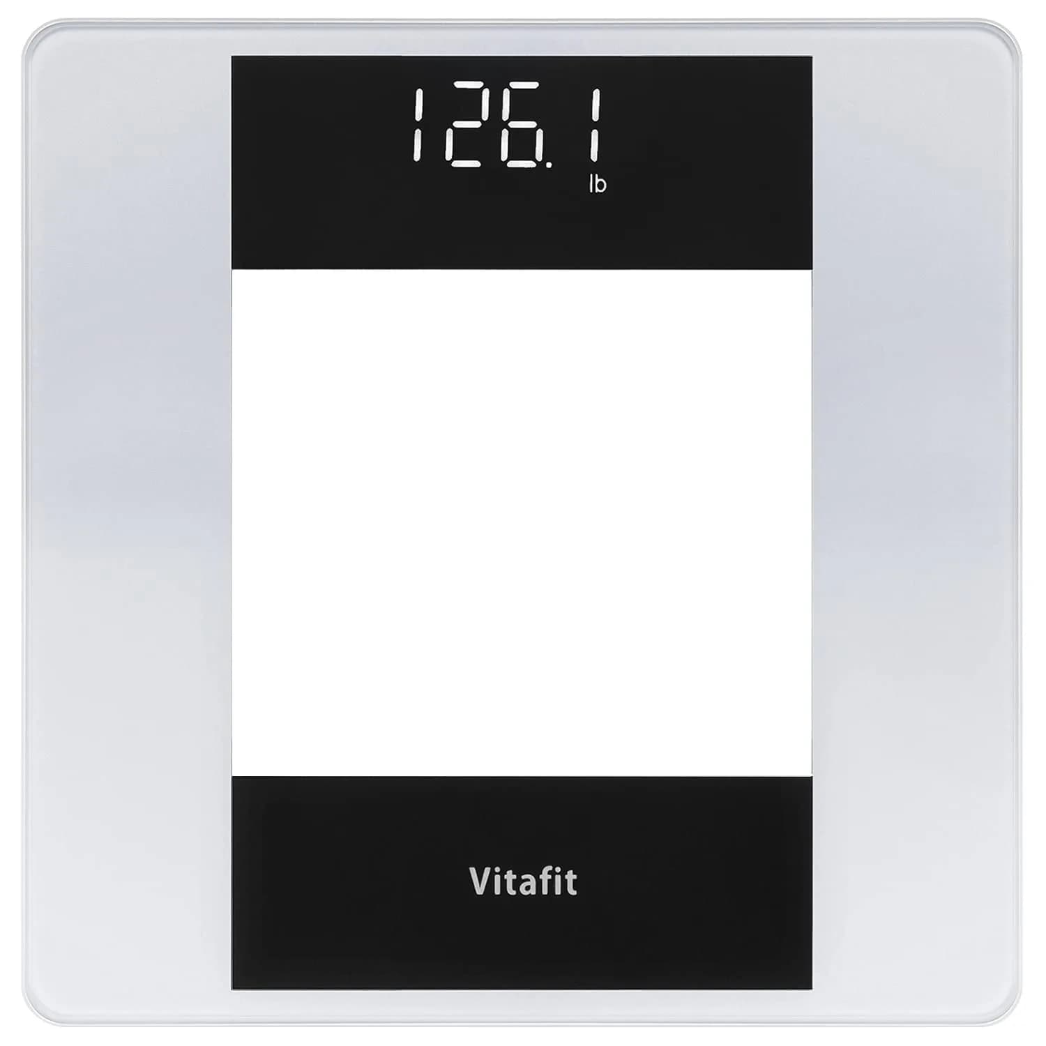 Vitafit Digital Body Weight Scale 180kg (400lb) | High Accuracy with White LED & Step-On - main product image