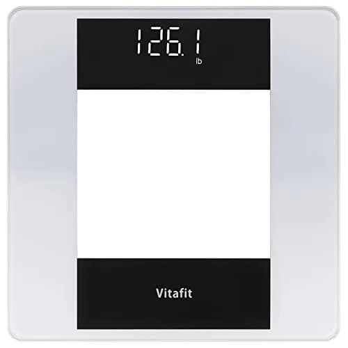 Vitafit Digital Body Weight Scale 180kg (400lb) | High Accuracy with White LED & Step-On thumbnail 1