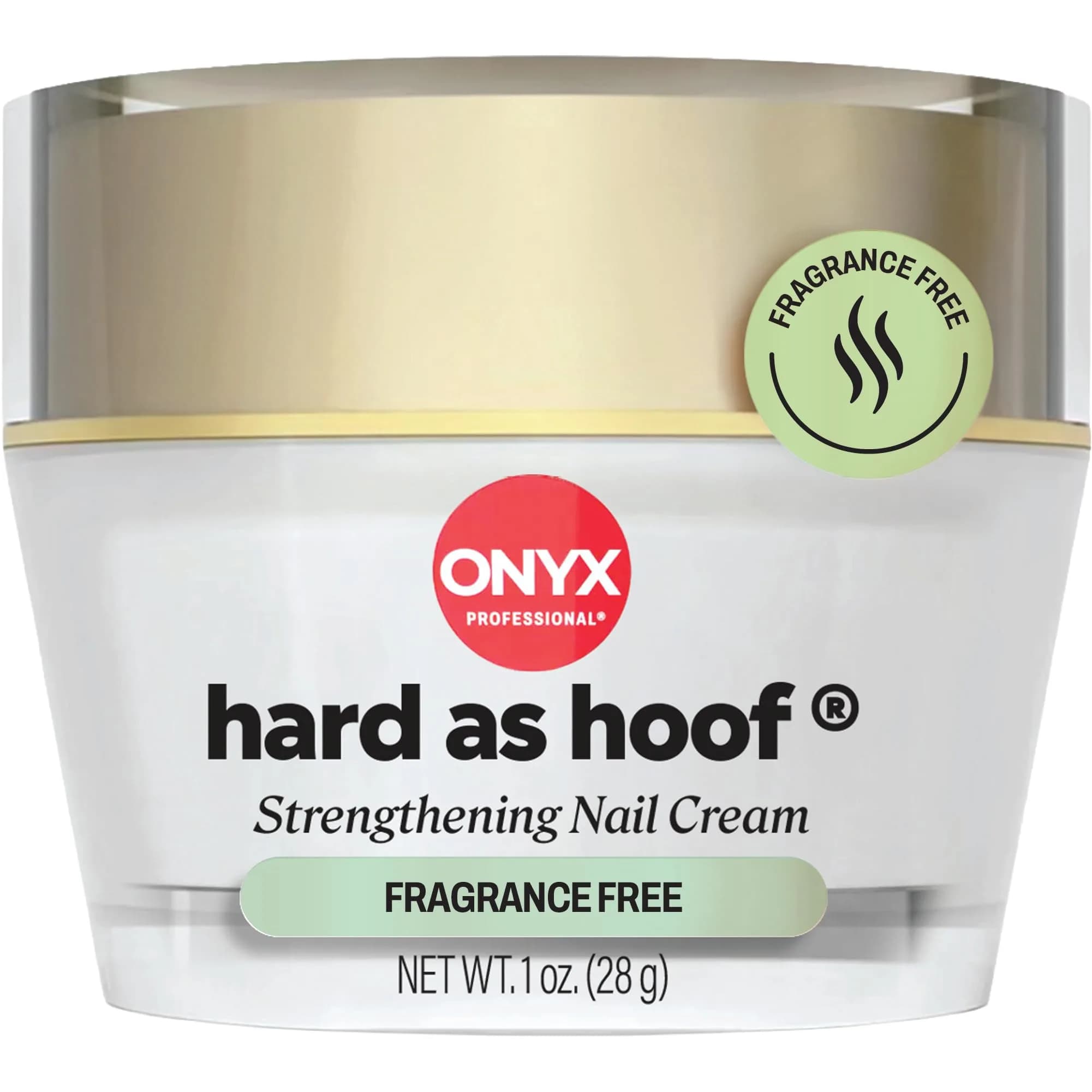 Onyx Professional Hard as Hoof Nail Strengthening Cream 1 oz (29.57 ml) | Stops Splits, Chips, Cracks & Promotes Nail Growth — Unscented