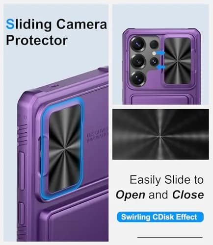 BXYJY Samsung Galaxy S25 Ultra Wallet Case with Card Holder, Purple | Military Drop & RFID Protection thumbnail 4