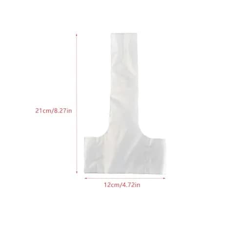 UtySty T-Type Drink Carrier Bags with Handle, 200 Pack, 12x23 cm (4.72x8.27 in) | Disposable PE Bags for Coffee, Milk Tea, Juice thumbnail 2