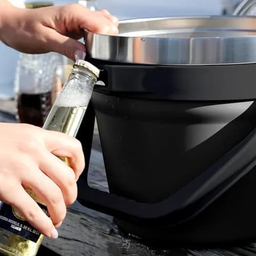 COKTIK 7L Insulated Ice Bucket with Lid | Double Wall Vacuum Stainless Steel Keeps Drinks Cold 24H thumbnail 6