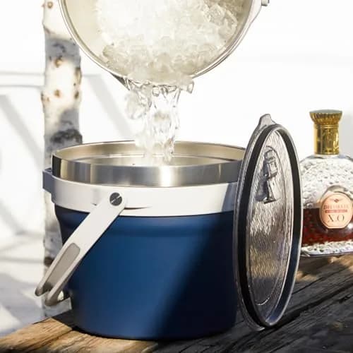 COKTIK 7L Vacuum Insulated Ice Bucket with Lid and Scoop & Tongs | Large Capacity Stainless Steel Beverage Bucket for Parties thumbnail 8