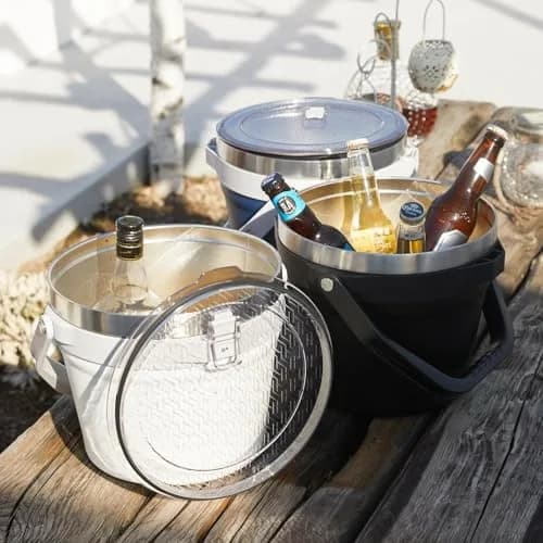 COKTIK 7L Vacuum Insulated Ice Bucket with Lid & Tongs | Large Capacity Stainless Steel Beverage Bucket for Parties thumbnail 9