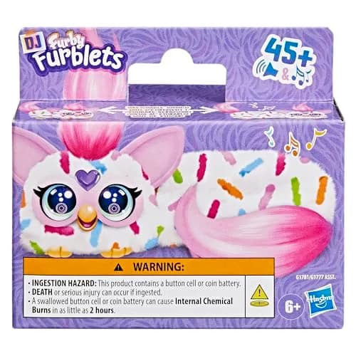 Furby DJ Furblets Berry-Cup-Cake Mini Electronic Plush Toy | ASTM-Tested Toy Figure thumbnail 2