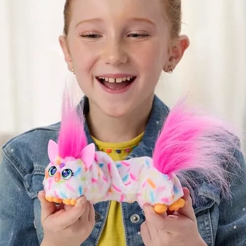 Furby DJ Furblets Berry-Cup-Cake Mini Electronic Plush Toy | ASTM-Tested Toy Figure thumbnail 3