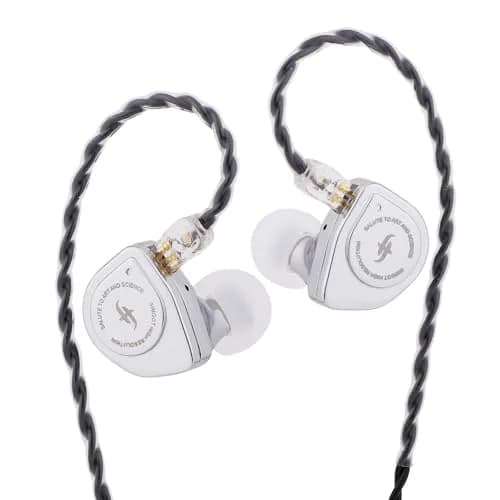 Linsoul SIMGOT EW200 In-Ear Earphones with 10mm SCP Diaphragm Dynamic Driver, Silver | 10mm Dynamic Driver, 16Ω Impedance, 126dB Sensitivity thumbnail 9