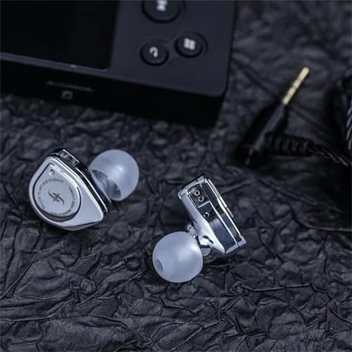Linsoul SIMGOT EW200 In-Ear Earphones with 10mm SCP Diaphragm Dynamic Driver, Silver | 10mm Dynamic Driver, 16Ω Impedance, 126dB Sensitivity thumbnail 2