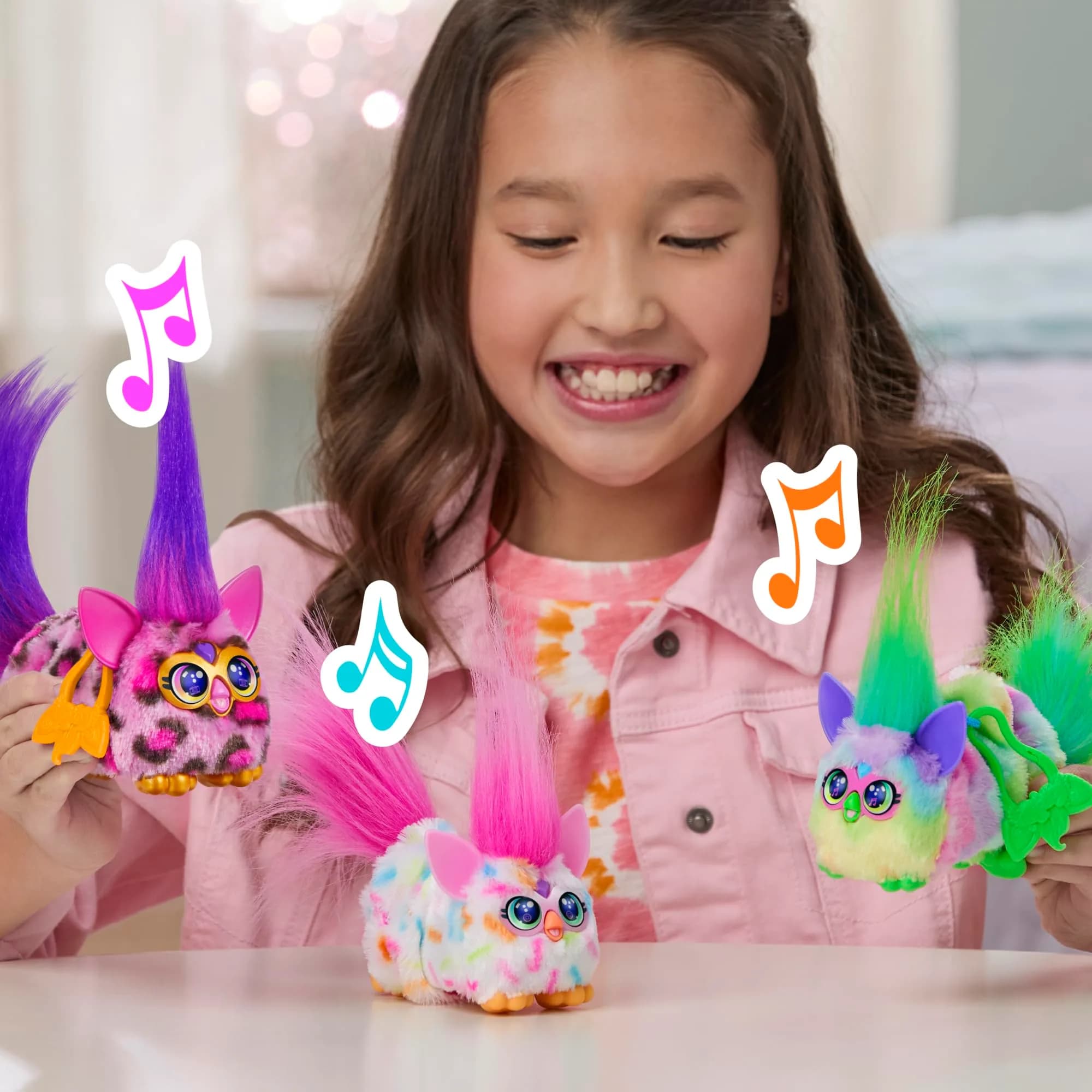Furby DJ Furblets Kitt-Ee-Luv Mini Electronic Plush Toy 11.4cm (4.49 inches) | Interactive Music & Furbish Sounds - view 4