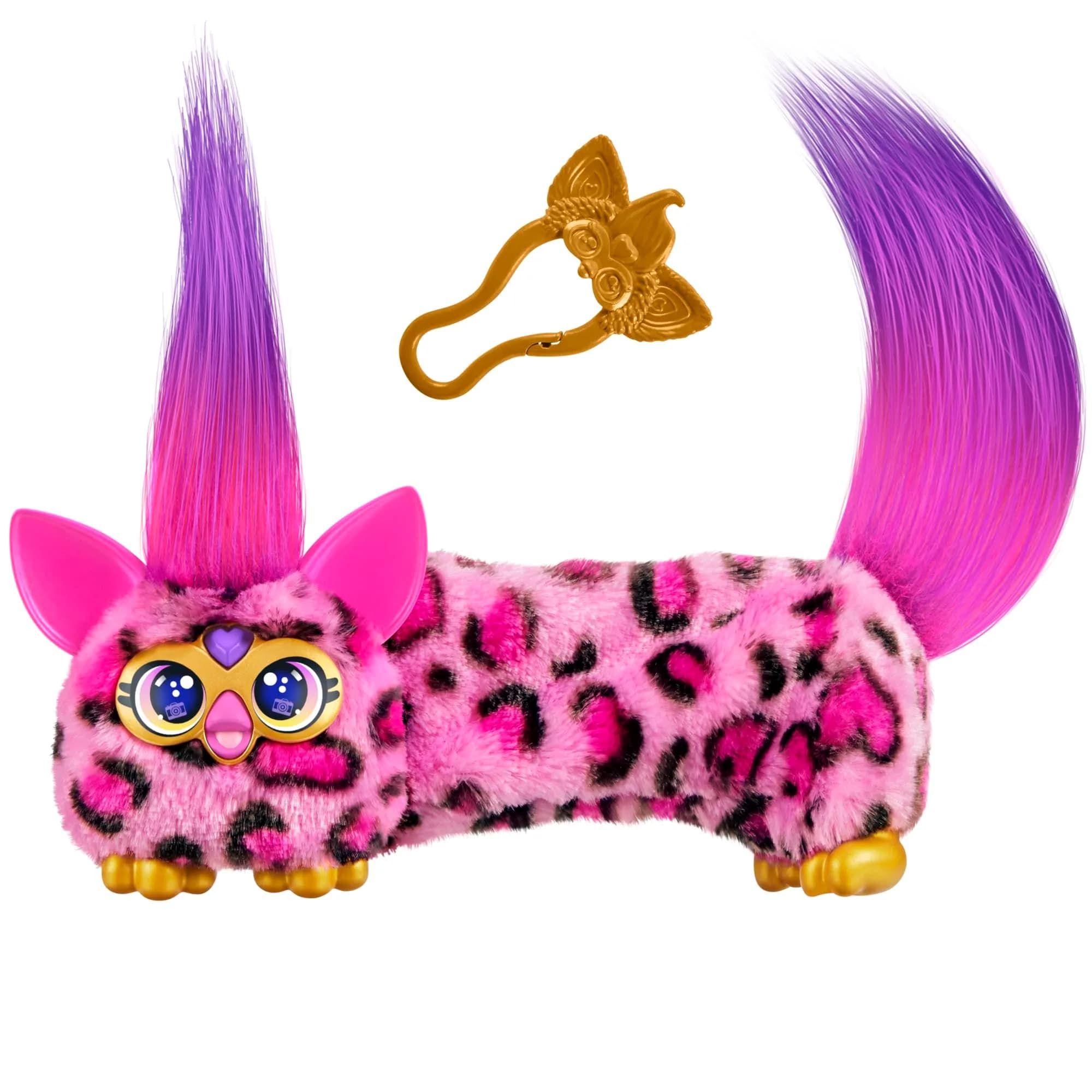 Furby DJ Furblets Kitt-Ee-Luv Mini Electronic Plush Toy 11.4cm (4.49 inches) | Interactive Music & Furbish Sounds - main product image