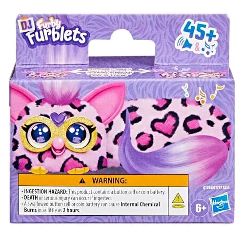Furby DJ Furblets Kitt-Ee-Luv Mini Electronic Plush Toy 11.4cm (4.49 inches) | Interactive Music & Furbish Sounds thumbnail 2