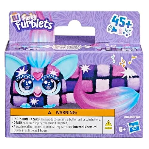 Furby DJ Furblets Dis-Co-Dazz Mini Electronic Plush Toy | Interactive Music & Furbish Speech thumbnail 2