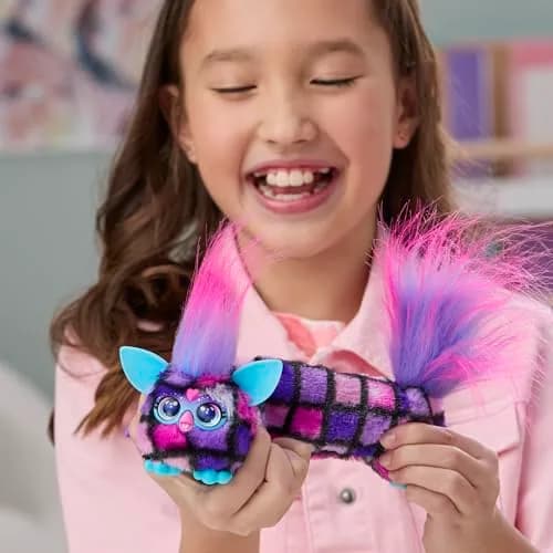Furby DJ Furblets Dis-Co-Dazz Mini Electronic Plush Toy | Interactive Music & Furbish Speech thumbnail 3