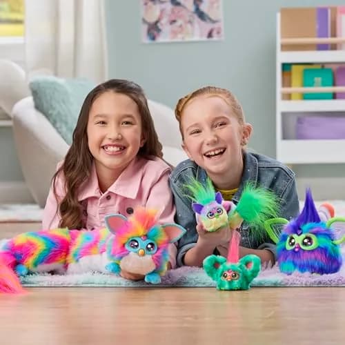 FURBY DJ Furblets Pepp-Oh-Roni Mini Electronic Plush Toy - Can-dee-swirl Edition, 11.4cm (4.49 inches) thumbnail 6
