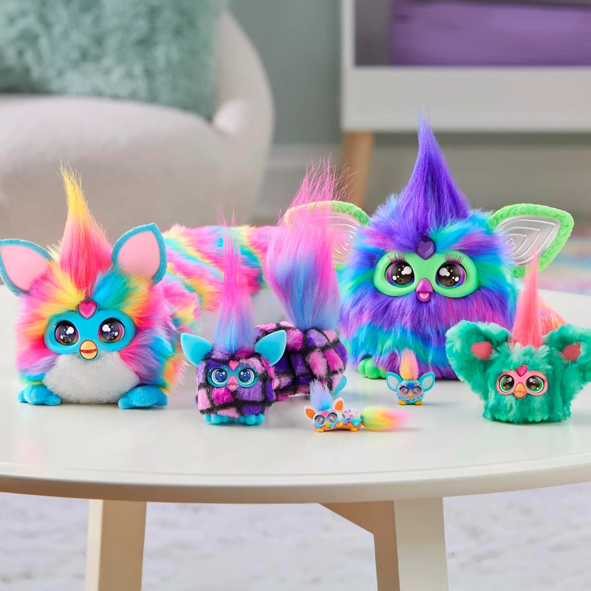 Furby DJ Furblets Pepp-Oh-Roni Mini Electronic Plush Toy 11.4 cm (4.49 inches) | Interactive Music & Furbish Speech - view 7