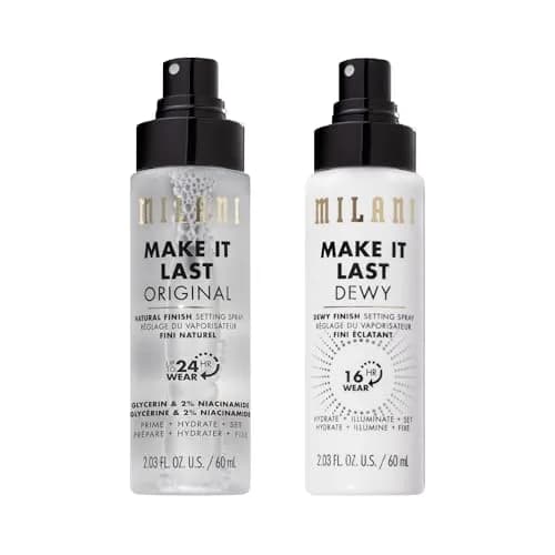 Milani Make It Last Setting Spray Duo 2-Pack | Natural & Dewy Finish, 2 x 2.03 Fl Oz thumbnail 1