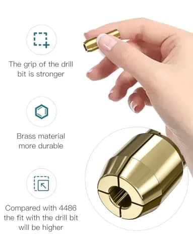 Mellbree Drill Chuck Collet Set 12PCS 1/32" to 1/8" | Universal Power Tool Accessory thumbnail 5