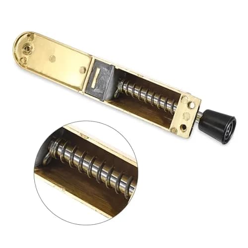 Sumnacon Kickdown Door Stop - Stainless Steel Heavy Duty Rubber Floor Stopper, Gold | Easy Step On/Off, Adjustable, Spring Loaded, Durable thumbnail 5