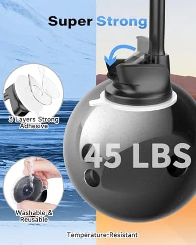 1Zero Solid Car Truck Phone Mount Holder 14" Arm | Wireless Charger & Secure Fit thumbnail 7