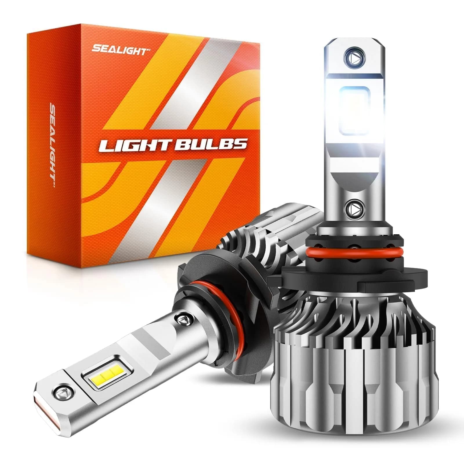 SEALIGHT 9005/HB3 LED Fog Light Bulbs 70000LM Cool White 6500K (2-Pack) | 70,000-Hour Lifespan — Cool White