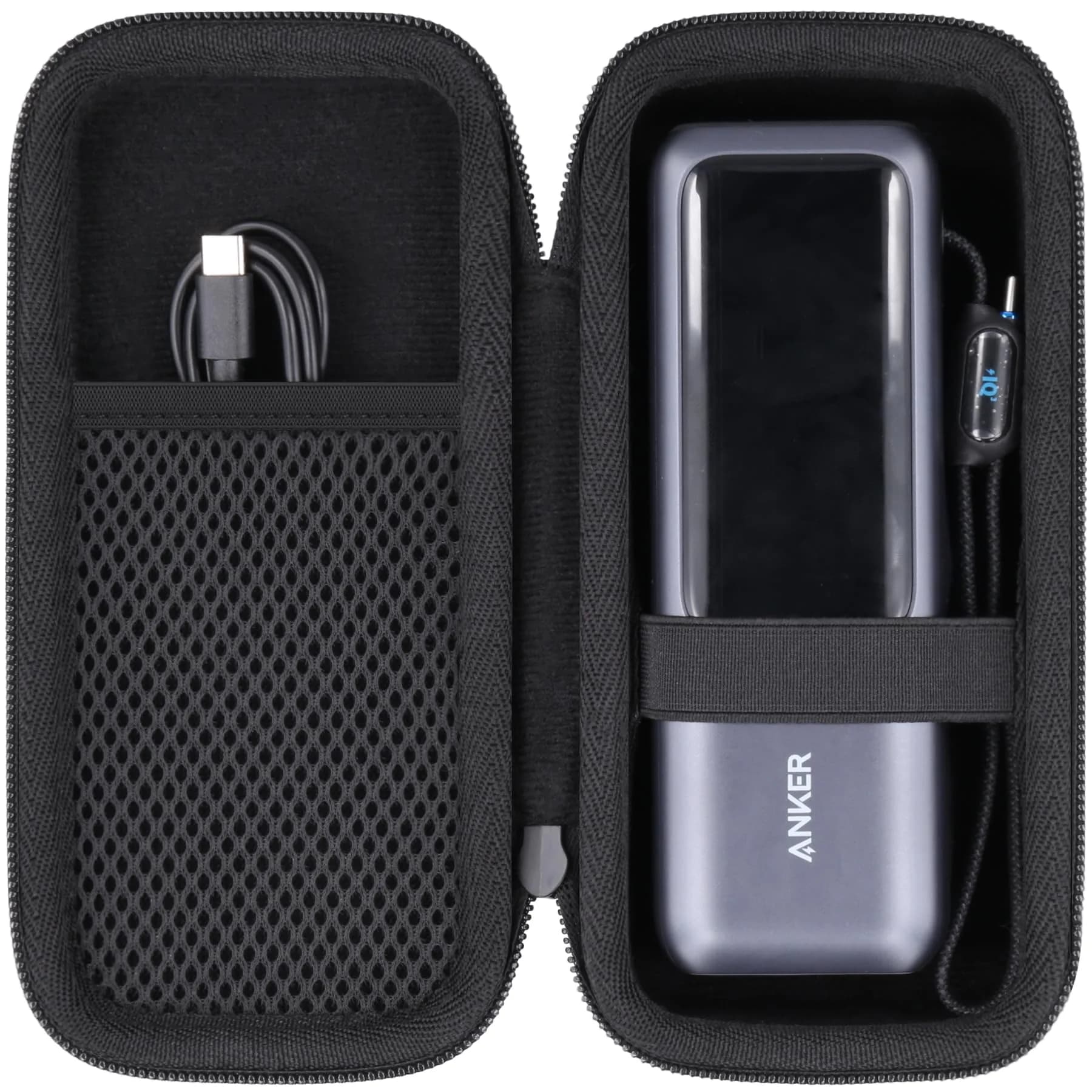 co2CREA Hard Case for Anker 25,000mAh Power Bank 165W | Shockproof, Water-Resistant, Precise Fit — Black Case