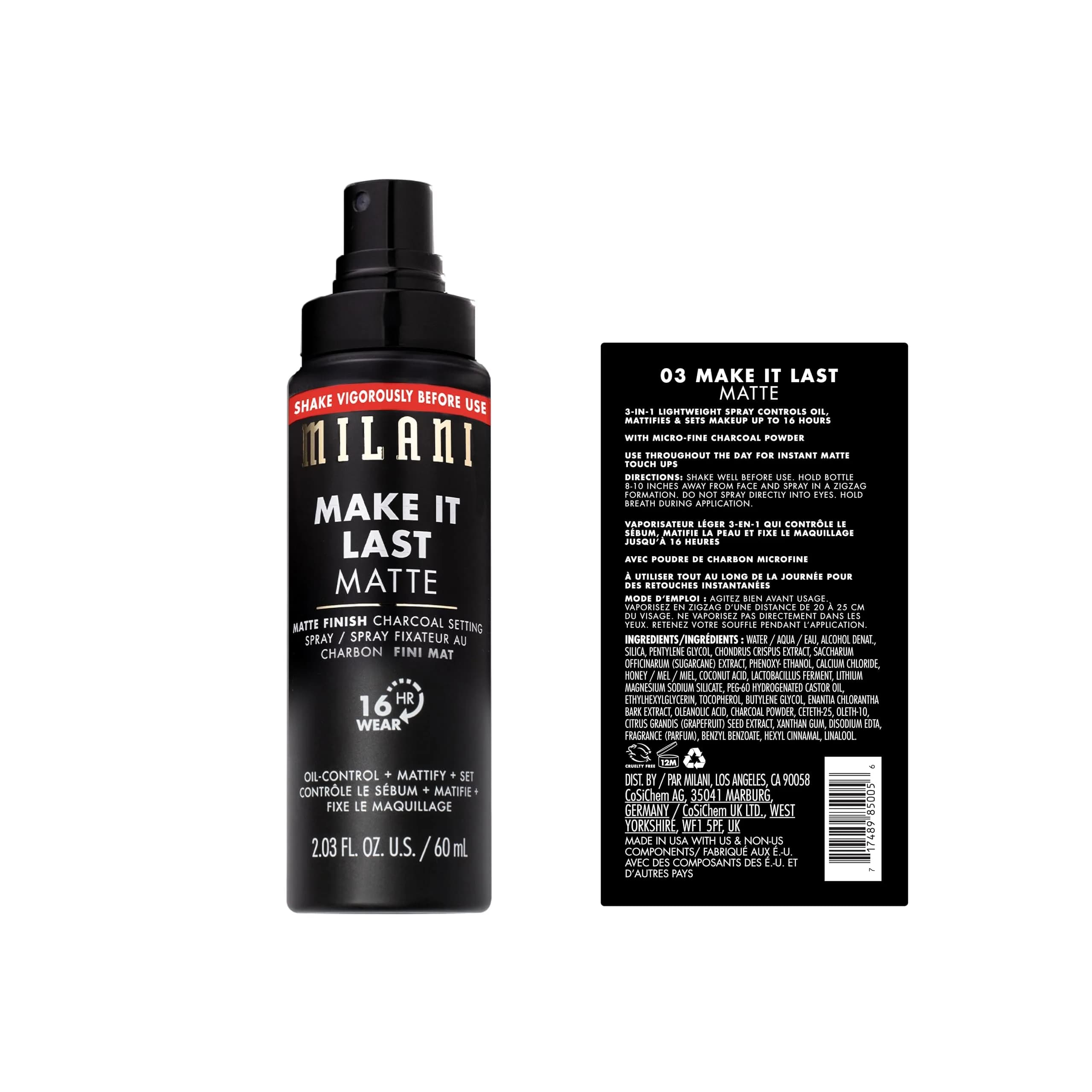 Milani Make It Last Original Natural & Matte Finish Setting Spray 2-Pack | 121.2ml (4.06 Fl Oz) Duo thumbnail 5