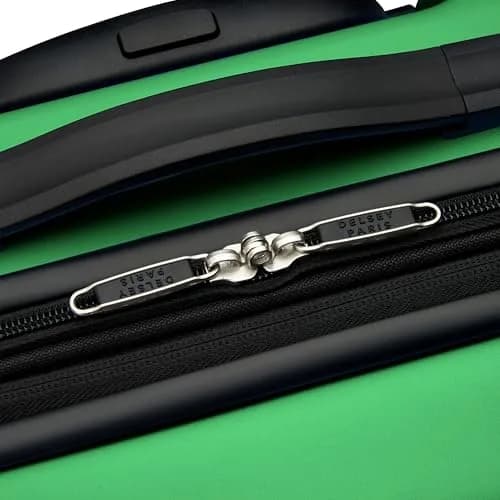 United Colors of Benetton Ribbed Hardside Expandable Luggage with Spinner Wheels, Green, Carry-On 20 Inch thumbnail 4